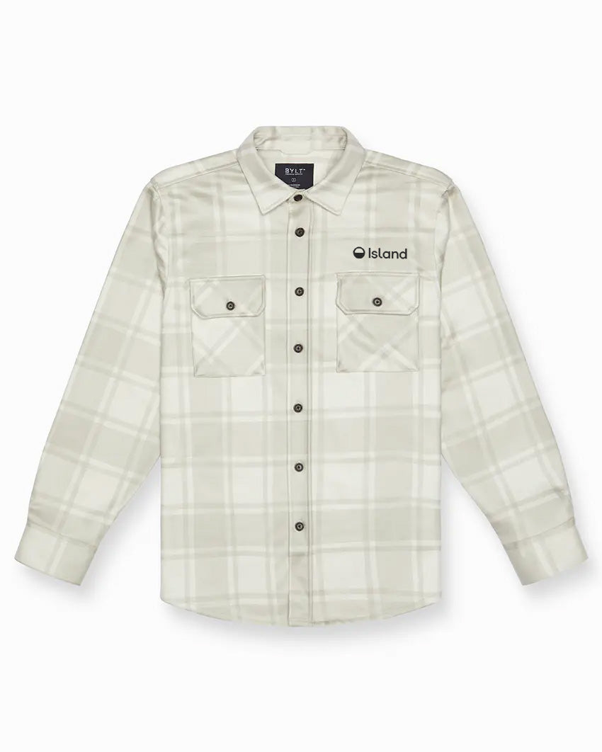Men's BYLT Coastal Overshirt - Ivory Latte