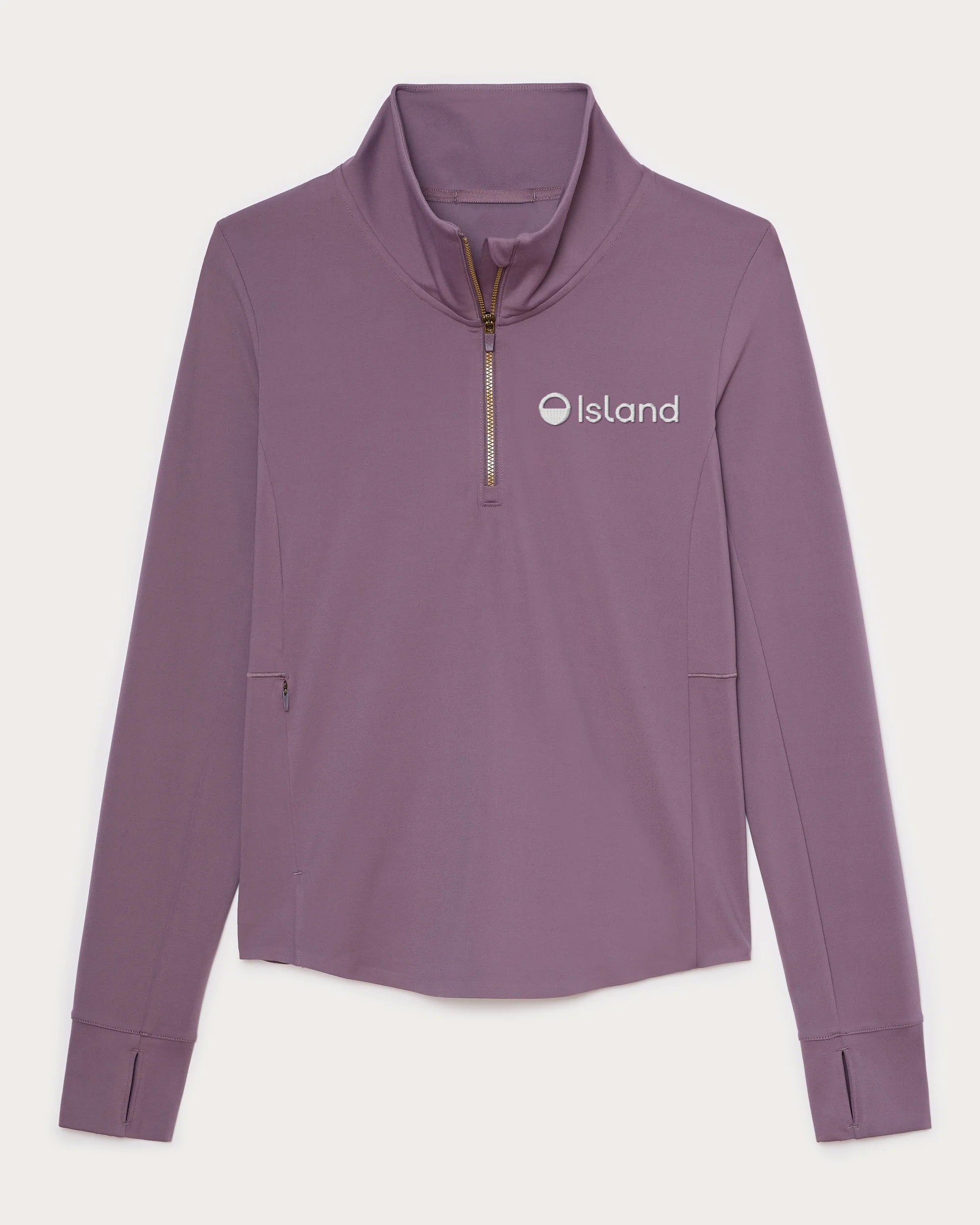 Women's Rhone Course to Court 1/4 Zip - Dark Plum