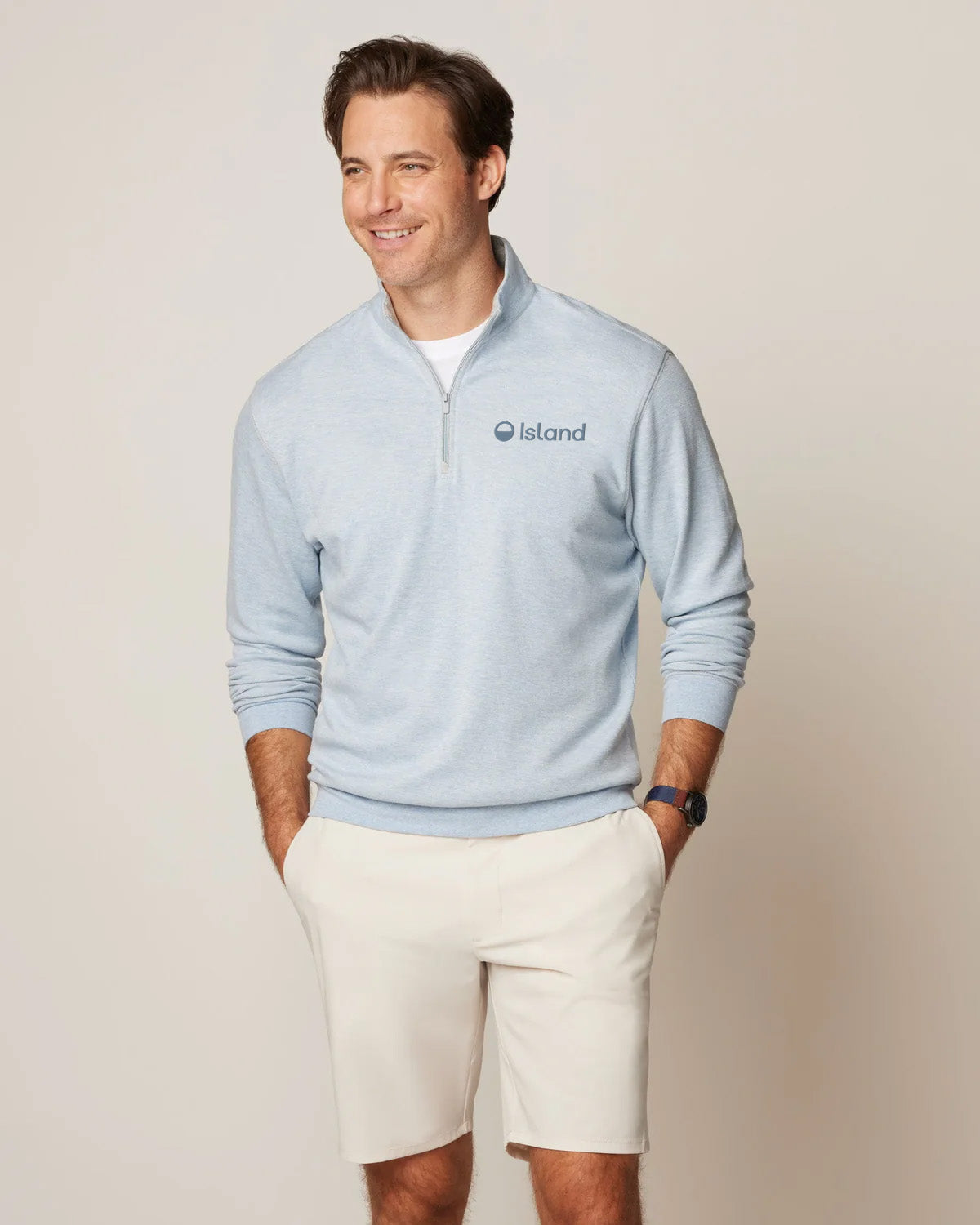 Men's Johnnie-O Hanks Lightweight Sully 1/4 Zip - Malibu