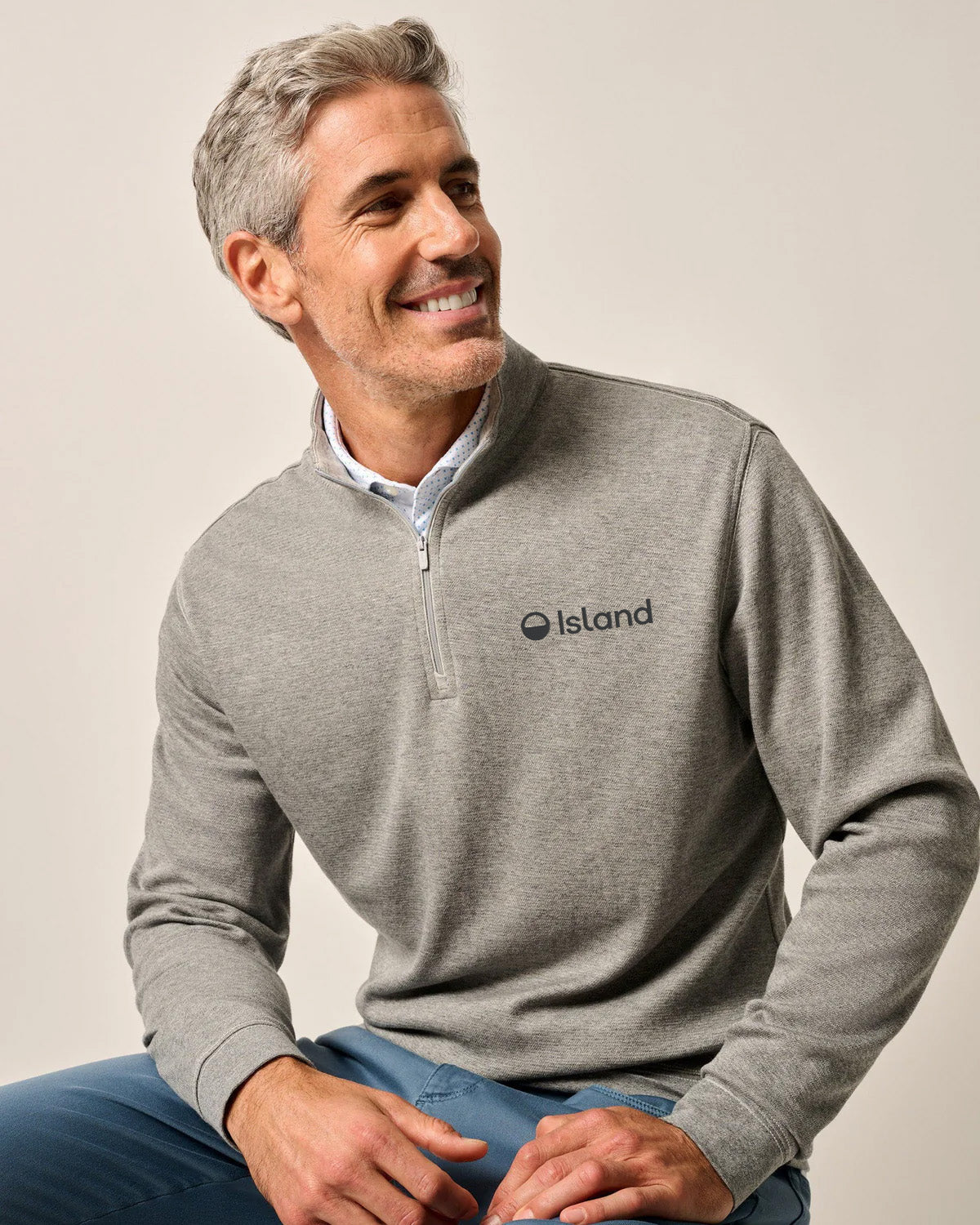 Men's Johnnie-O Hanks Lightweight Sully 1/4 Zip - Rhino