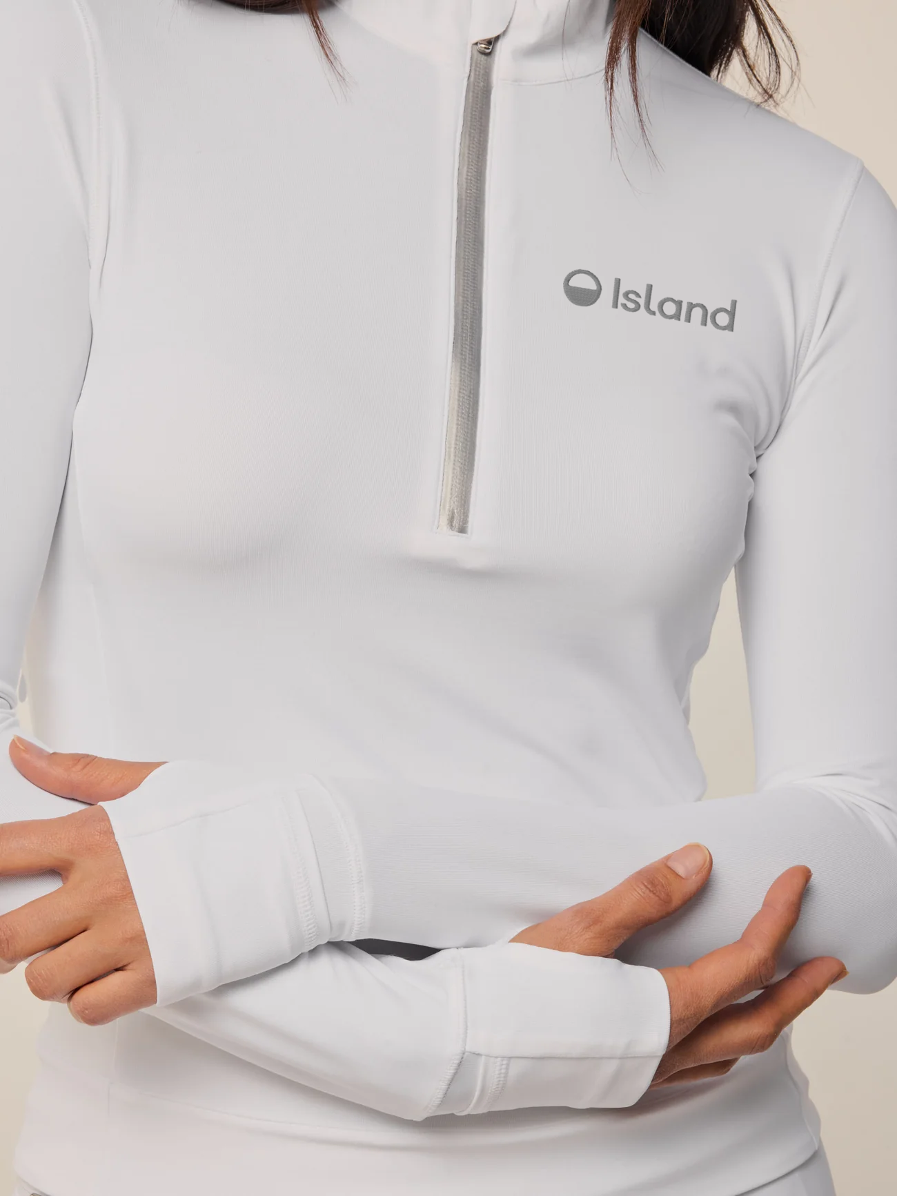 Women's Greyson Halley Long Sleeve Quarter-Zip - Arctic White