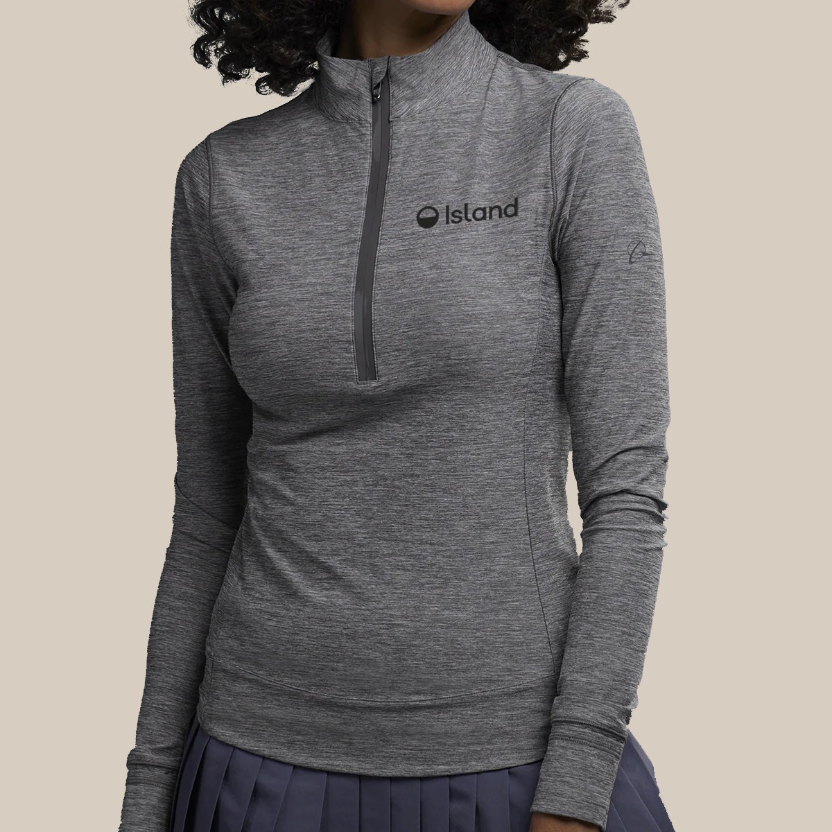 Women's Greyson Halley Long Sleeve Quarter-Zip - Smoke Heather
