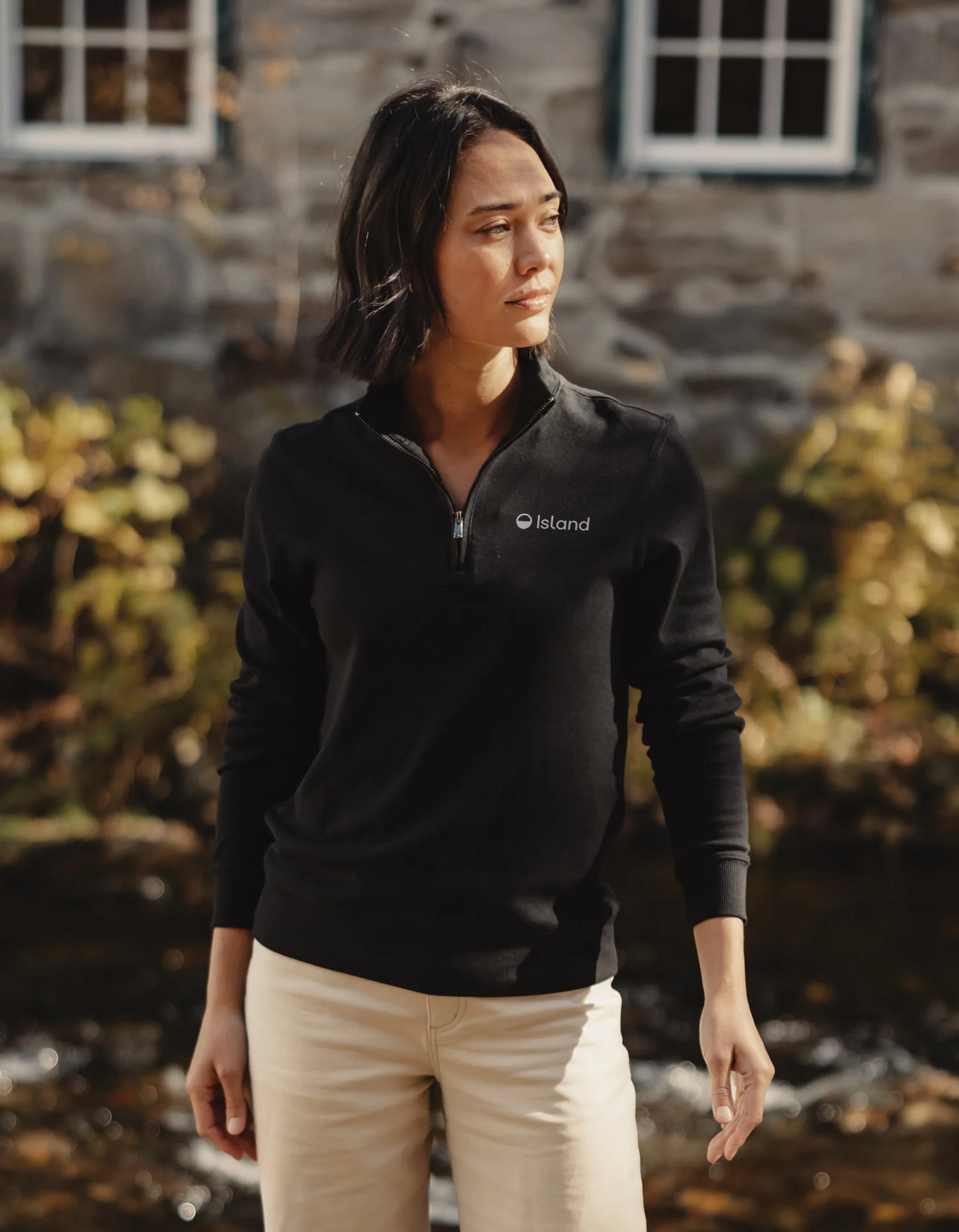Women's The Normal Brand Puremeso Weekend 1/4 Zip - Black