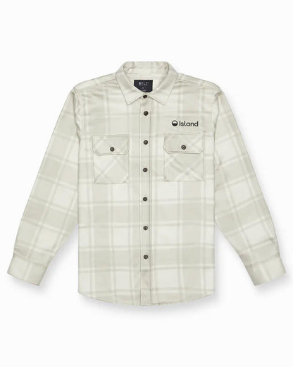 Men's BYLT Coastal Overshirt - Ivory Latte