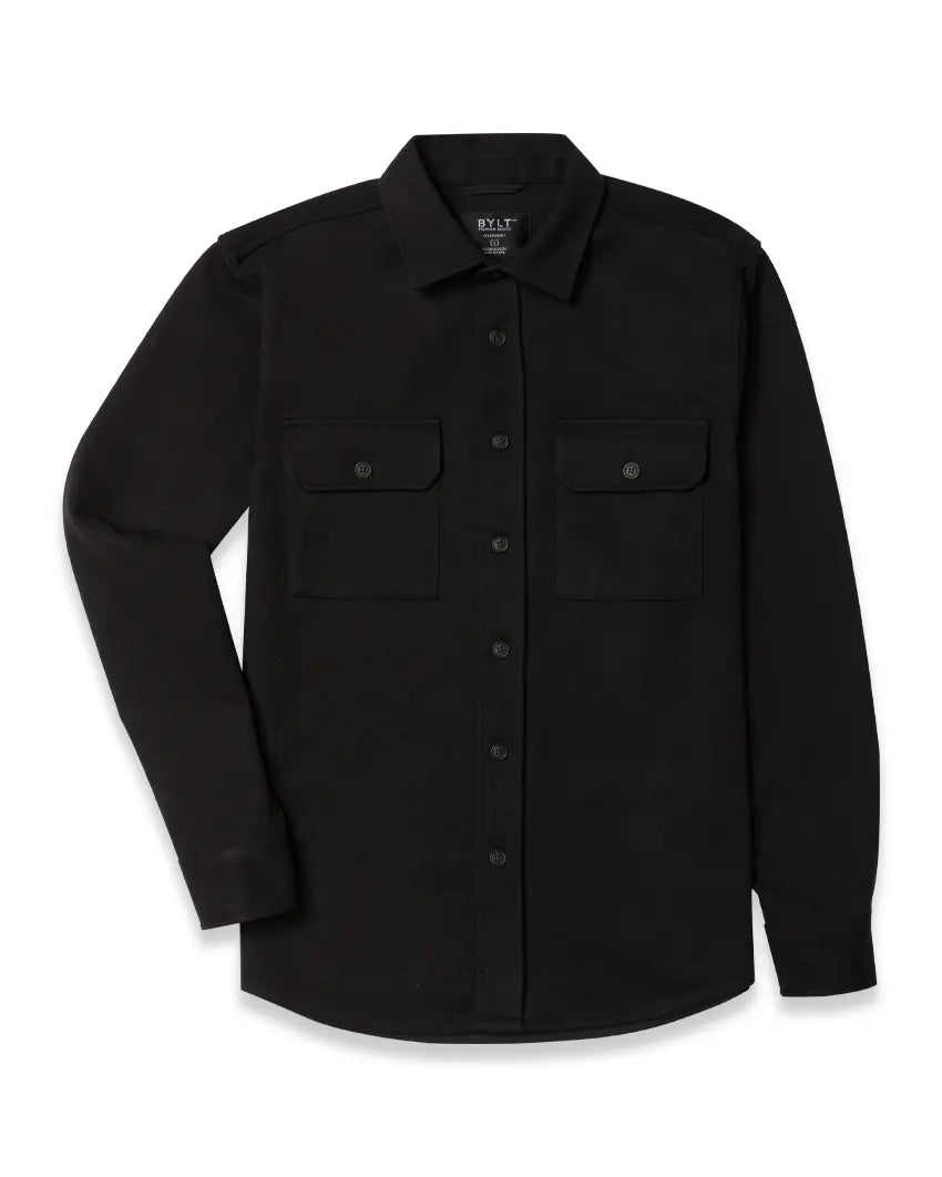 Men's BYLT Coastal Overshirt - Black