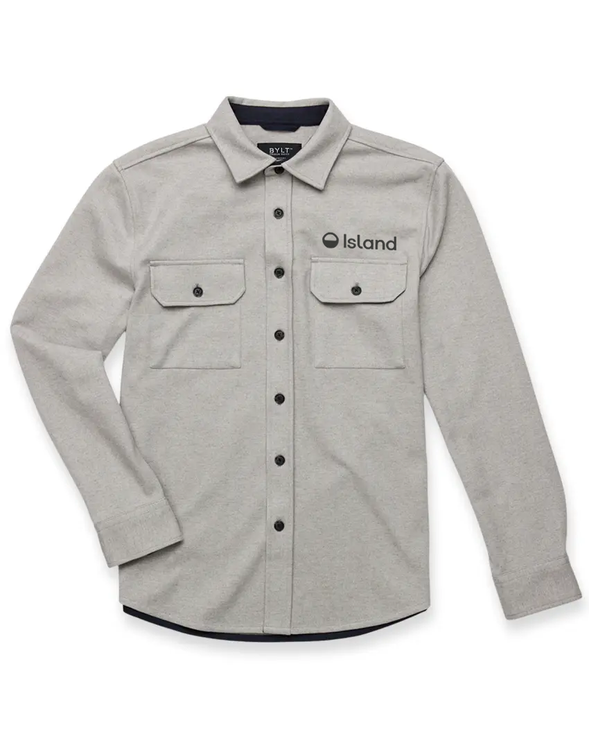 Men's BYLT Coastal Overshirt - Heather Grey