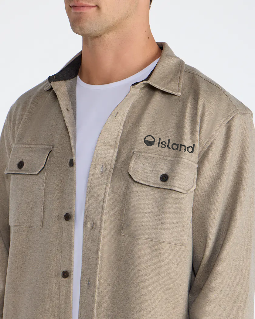 Men's BYLT Coastal Overshirt - Sawdust