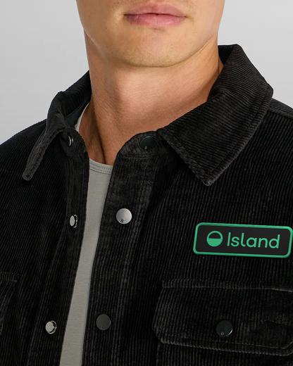 Men's BYLT Corduroy Overshirt - Black