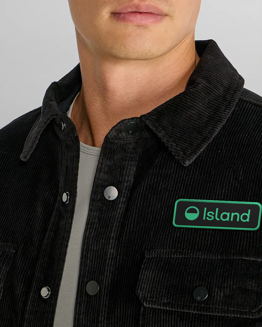 Men's BYLT Corduroy Overshirt - Black