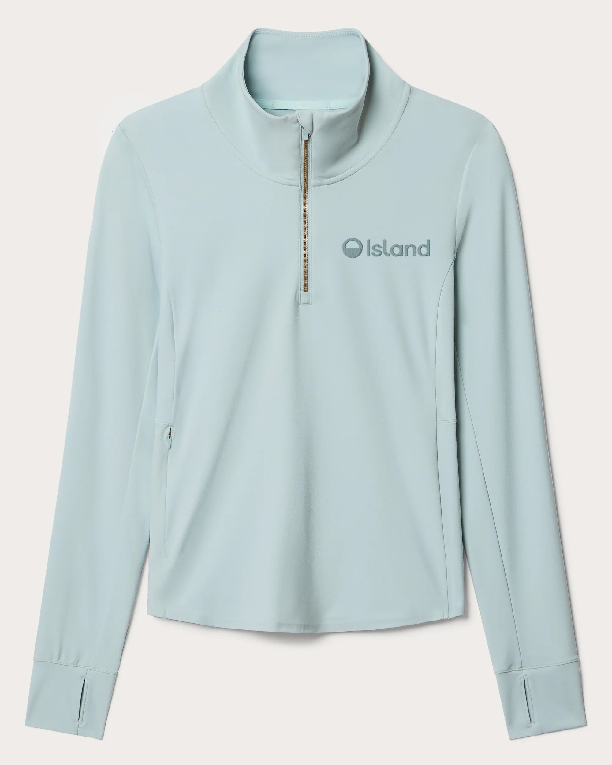 Women's Rhone Course to Court 1/4 Zip - Blue Cloud