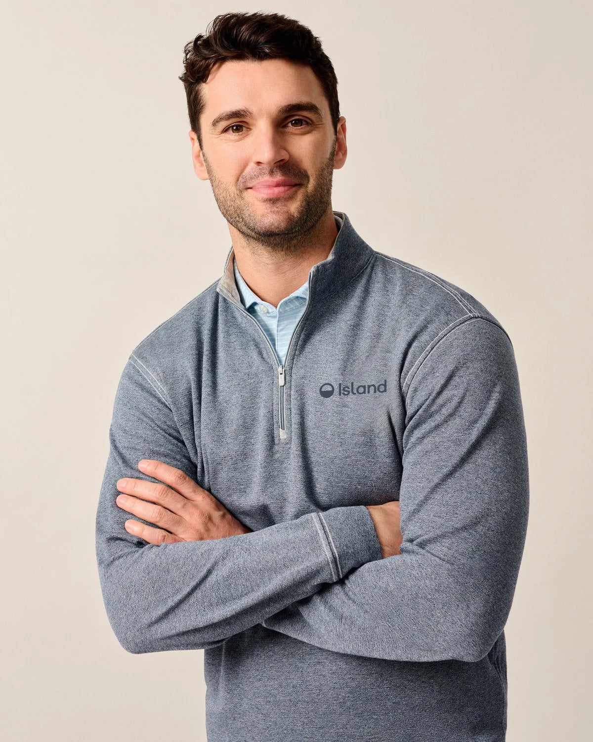 Men's Johnnie-O Hanks Lightweight Sully 1/4 Zip - Navy