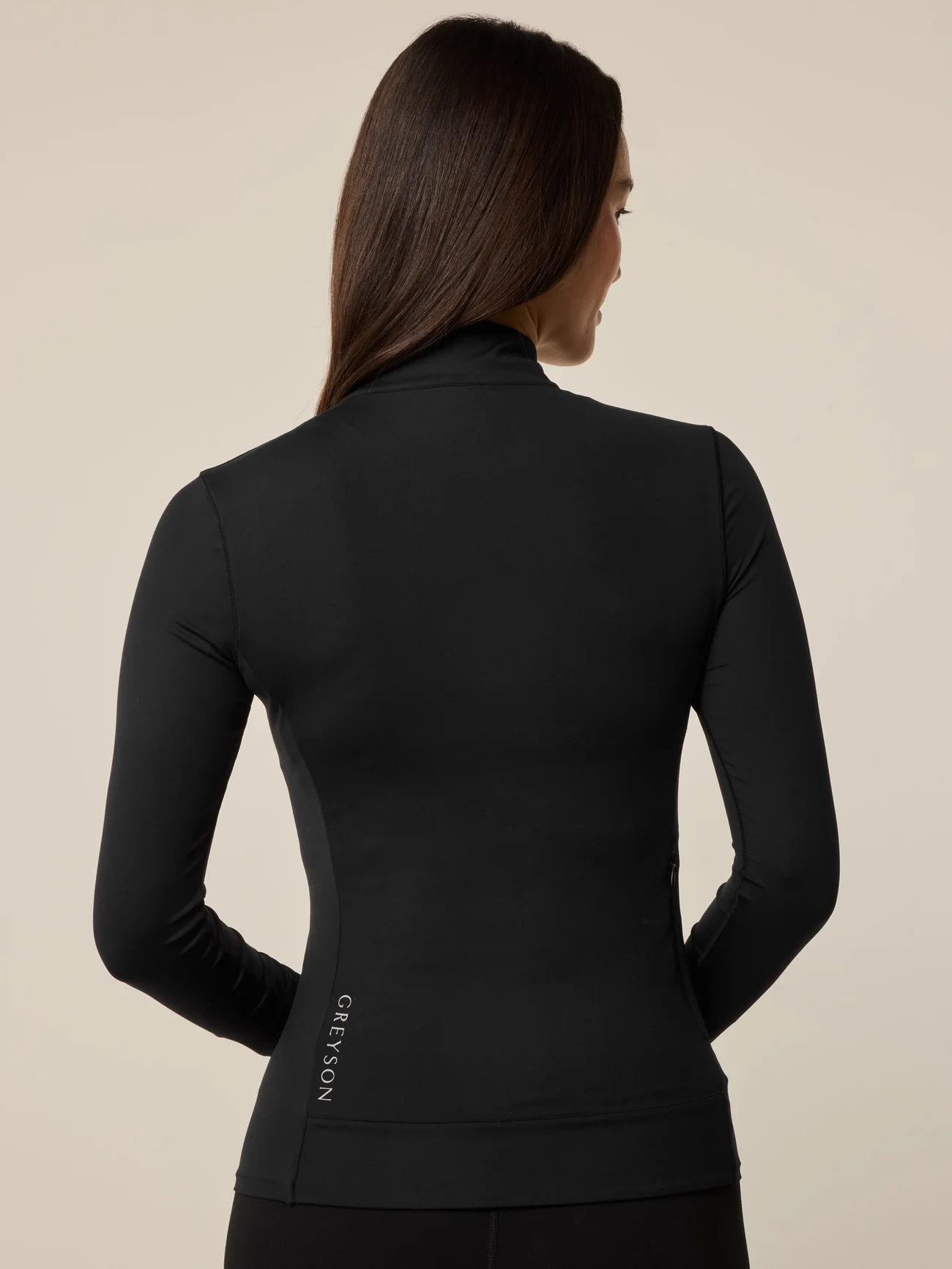 Women's Greyson Halley Long Sleeve Quarter-Zip - Shepherd Black