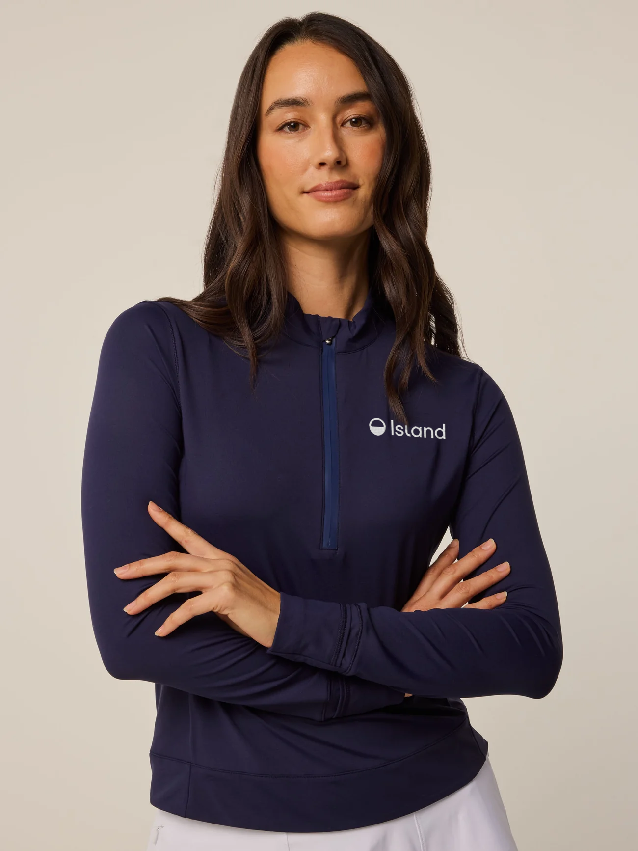 Women's Greyson Halley Long Sleeve Quarter-Zip - Maltese Blue