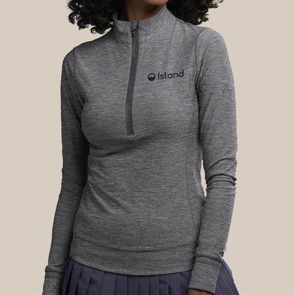 Women's Greyson Halley Long Sleeve Quarter-Zip - Smoke Heather