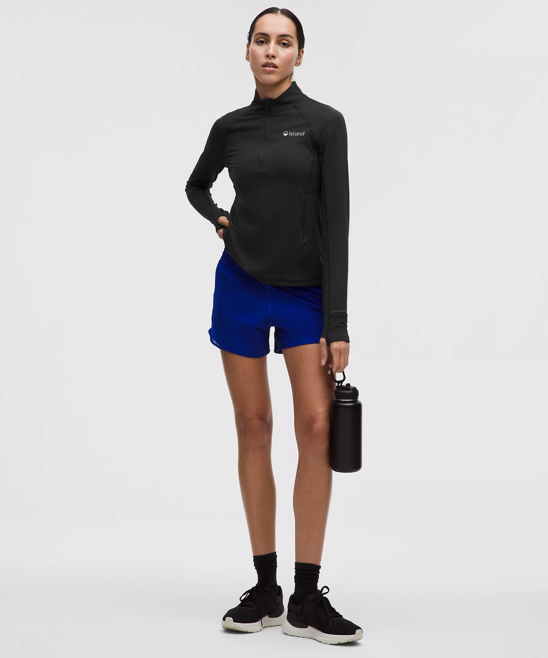 Women's LuluLemon It's Rulu Classic-fit Half Zip - Black