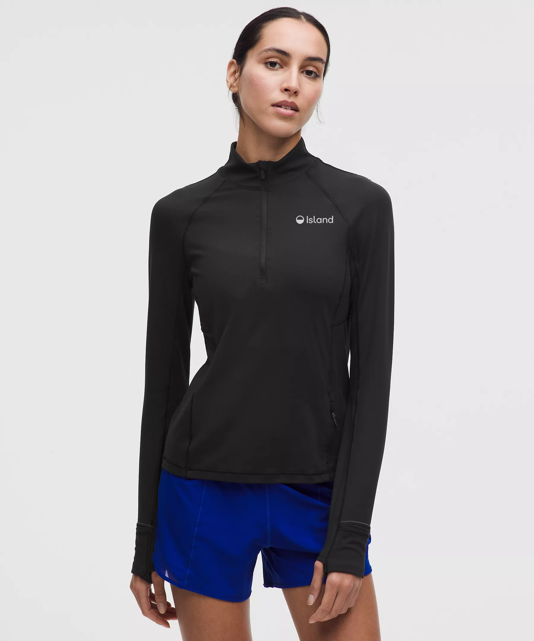 Women's LuluLemon It's Rulu Classic-fit Half Zip - Black