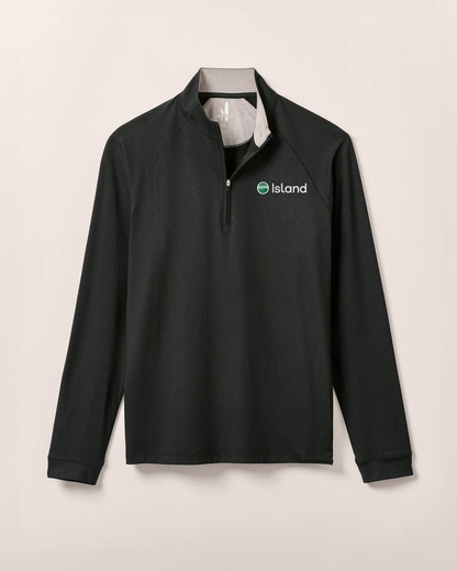 Men's Johnnie-O Freeborne Performance 1/4 Zip - Black