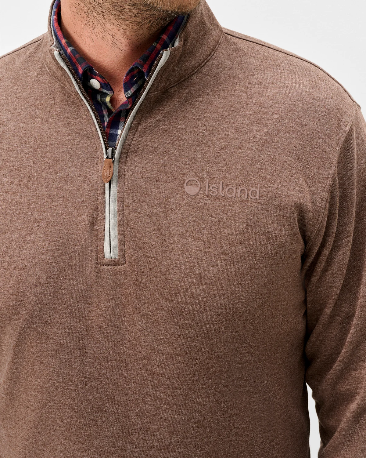 Men's Johnnie-O Sully 1/4 Zip Pullover - Grizzly