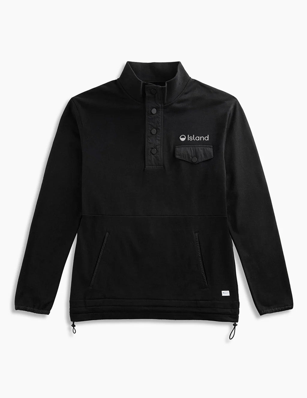 Men's Mugsy 1/4 Snap Shirt - Black