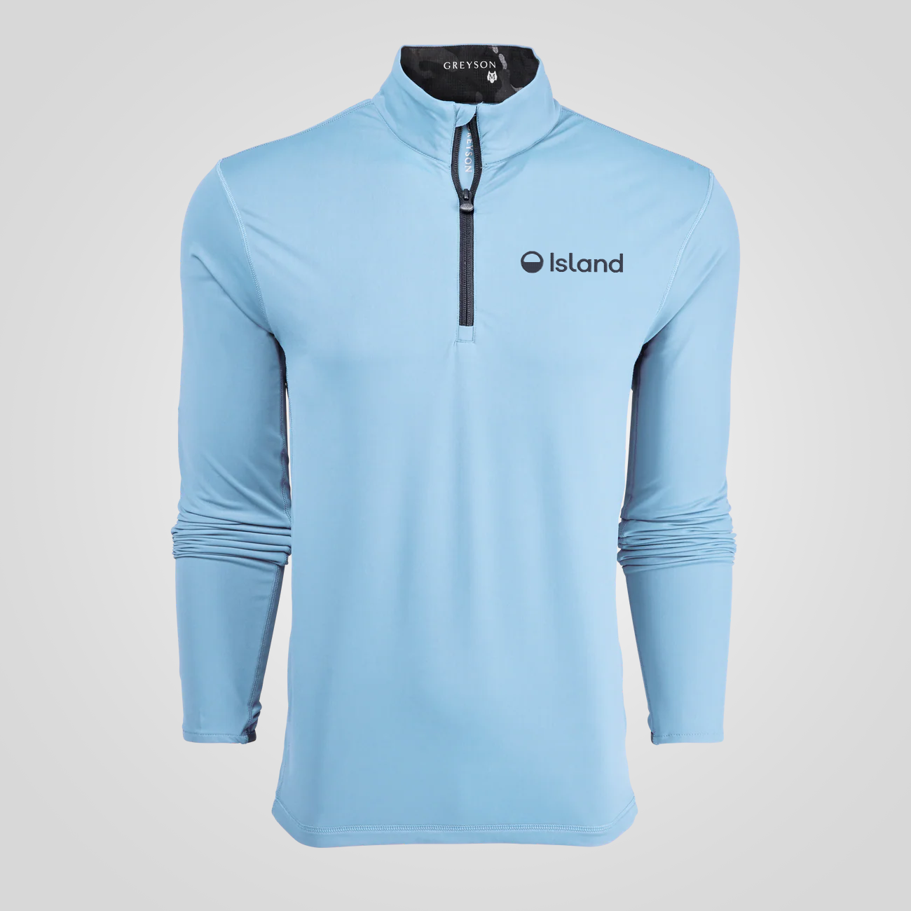 Men's Greyson Tate Mockneck Quarter-Zip - Wolf Blue